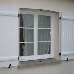 VB PVC blanc barres seules