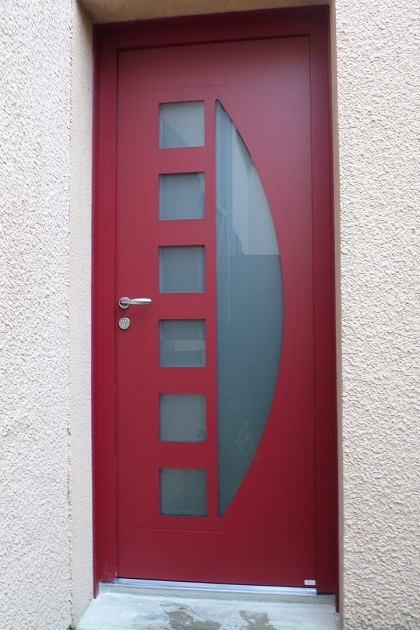 Aluminium rouge vitrée